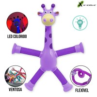 Girafa Estica com Ventosa Led BRQ-GRF X-Cell - Roxo